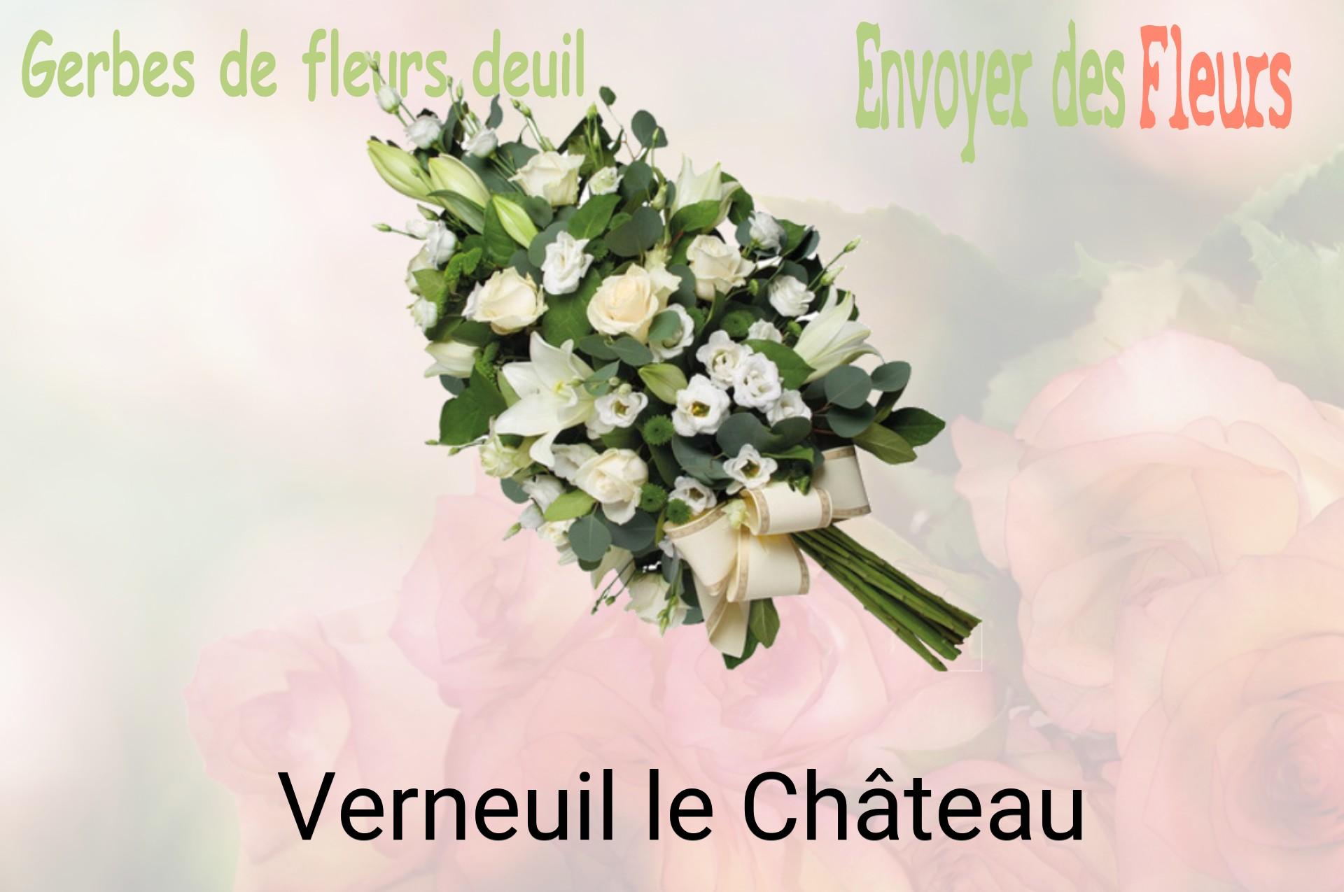 Gerbe de fleurs de deuil livrée à Verneuil-le-Château